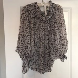 Caroline Constas oversized off the shoulder blouse